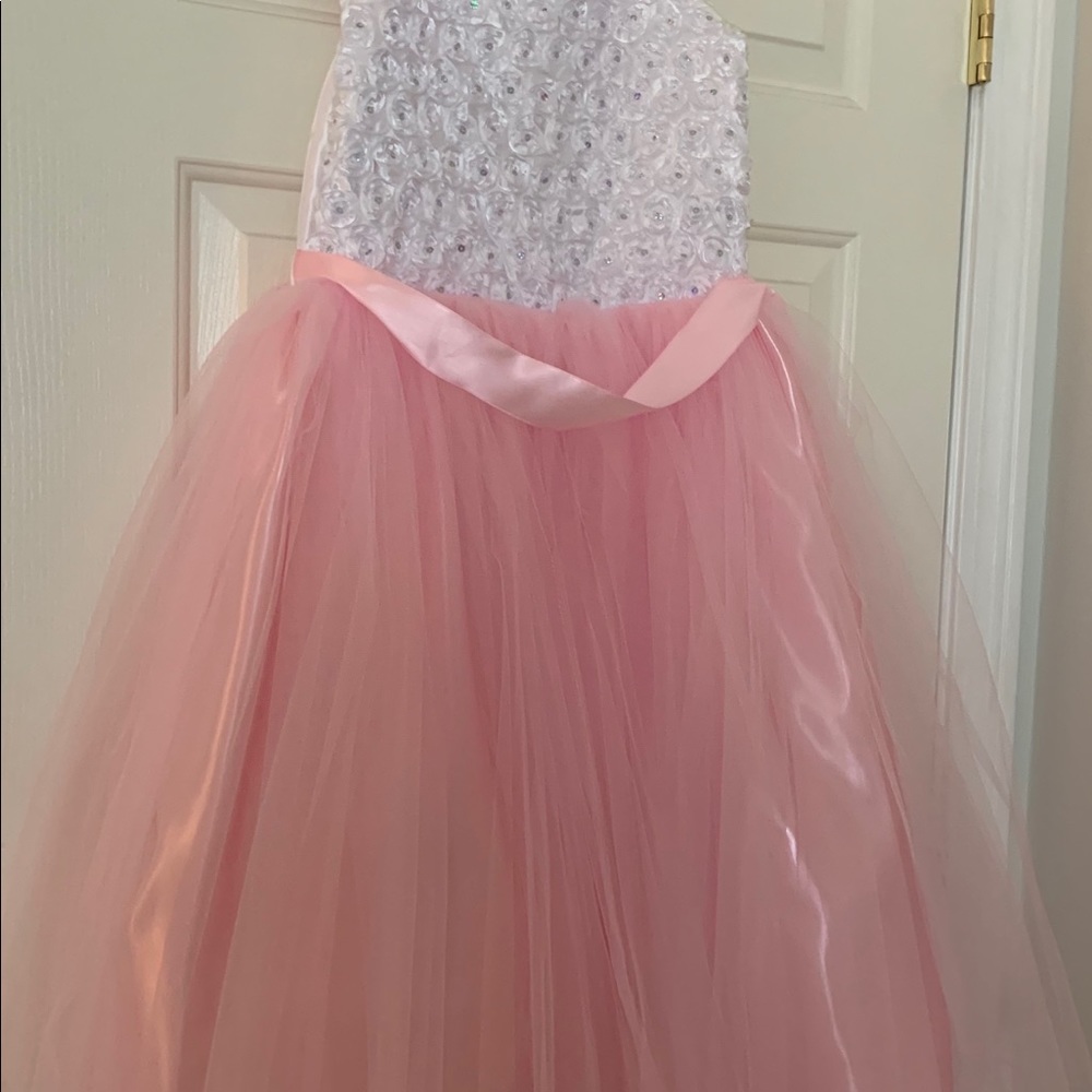 Girls pink and white Dress